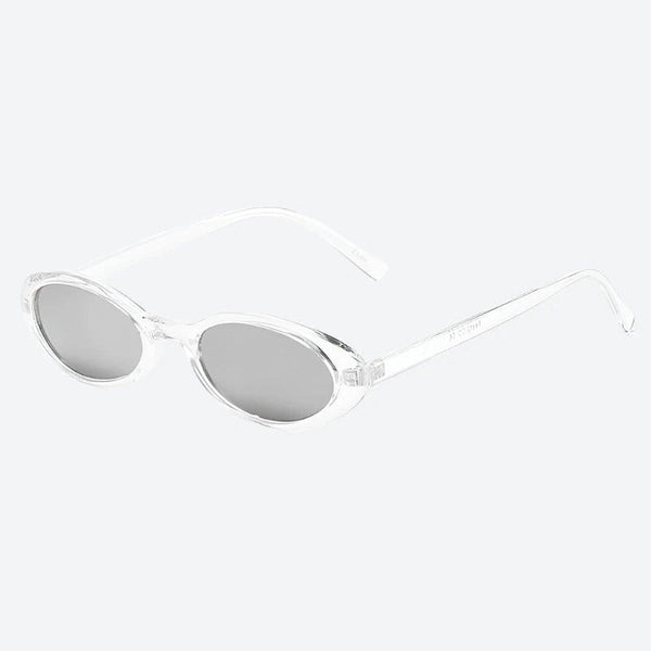 Trendy Transparent Oval Frame Sunglasses