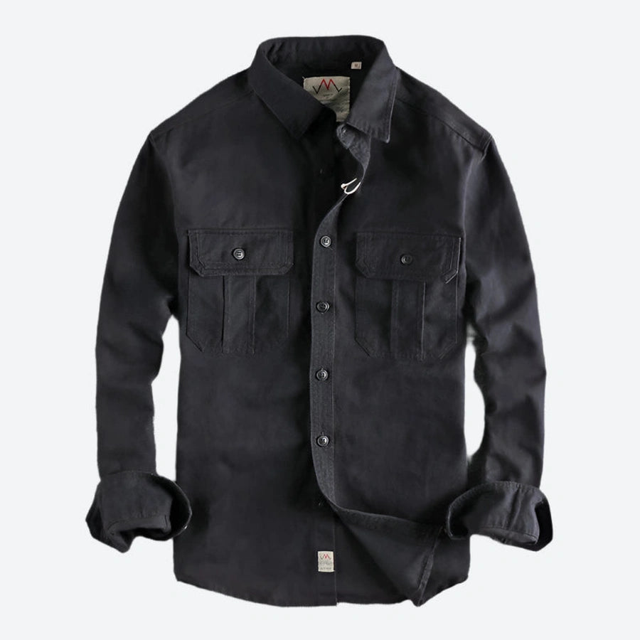 Utility Button-Up Military Style Shirts