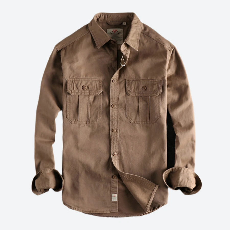 Utility Button-Up Military Style Shirts