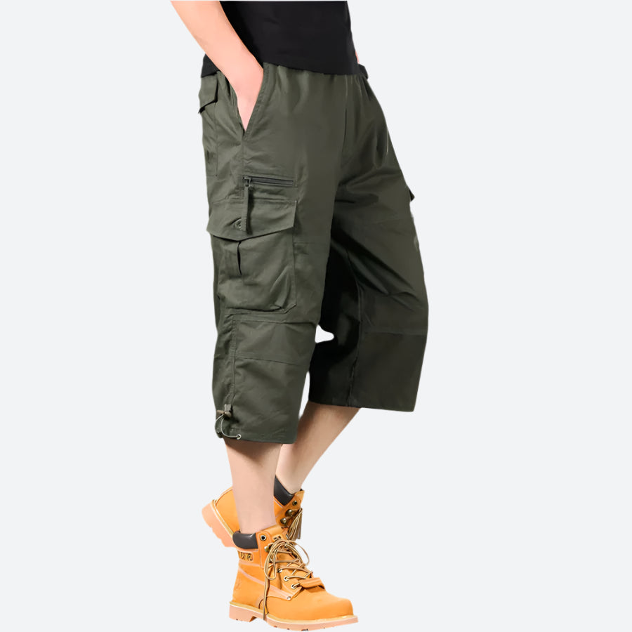 Utility Cargo Knee-Length Shorts