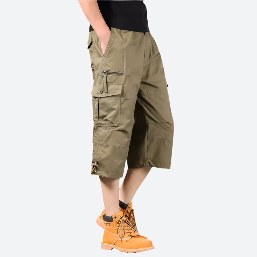 Utility Cargo Knee-Length Shorts