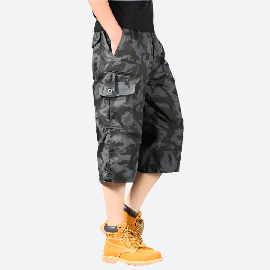 Utility Cargo Knee-Length Shorts