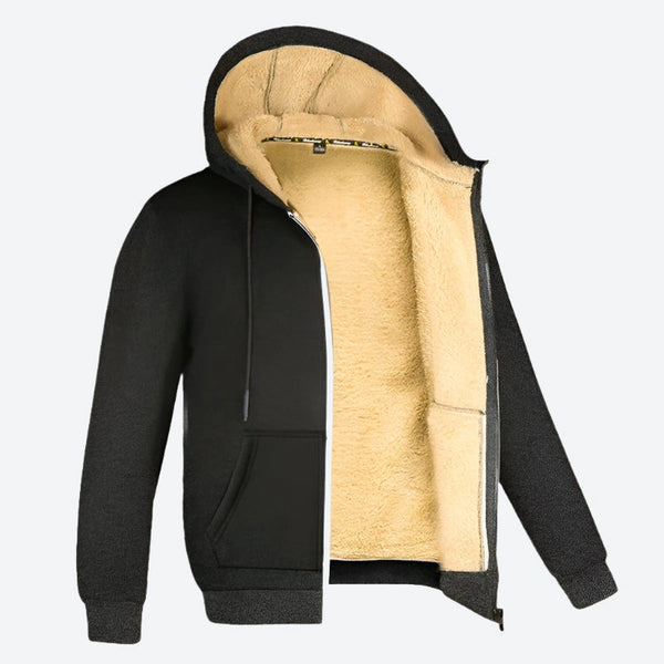 Warm Sherpa-Lined Zip-Up Hoodies