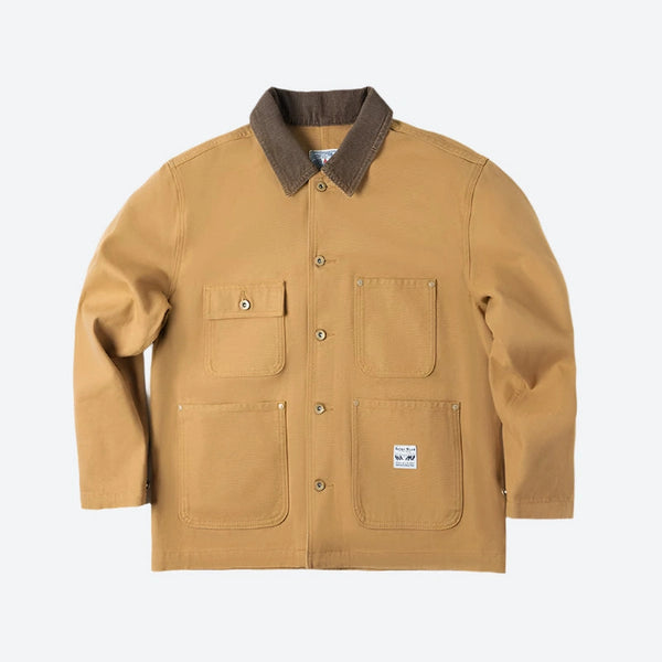 Workwear Button-Up Utility Canvas Jackets