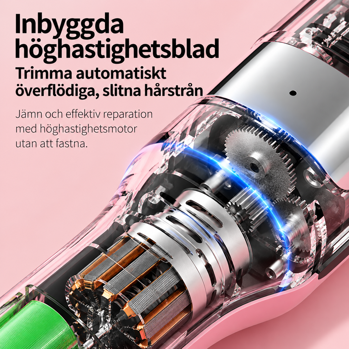 LAVUNI™ trimmer för kluvna toppar i flera färger