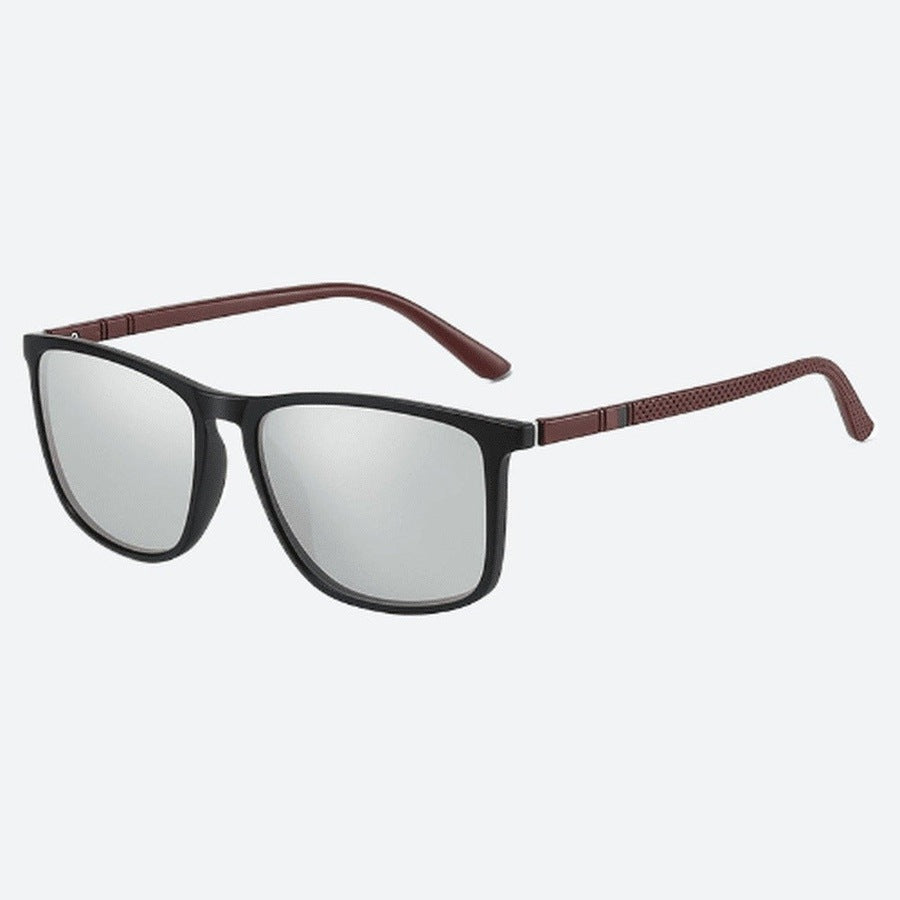 Anti-Reflective Rectangle Frame Sunglasses