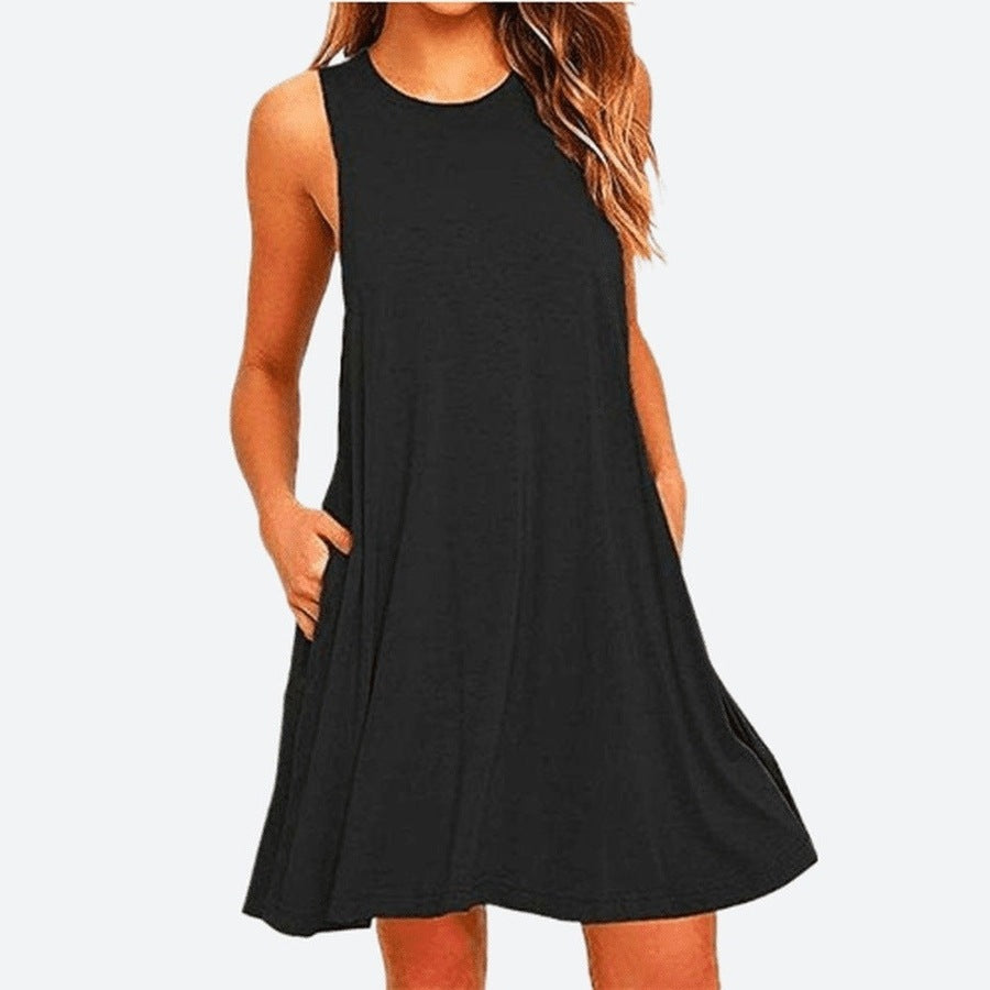 Casual Sleeveless A-Line Mini Dresses