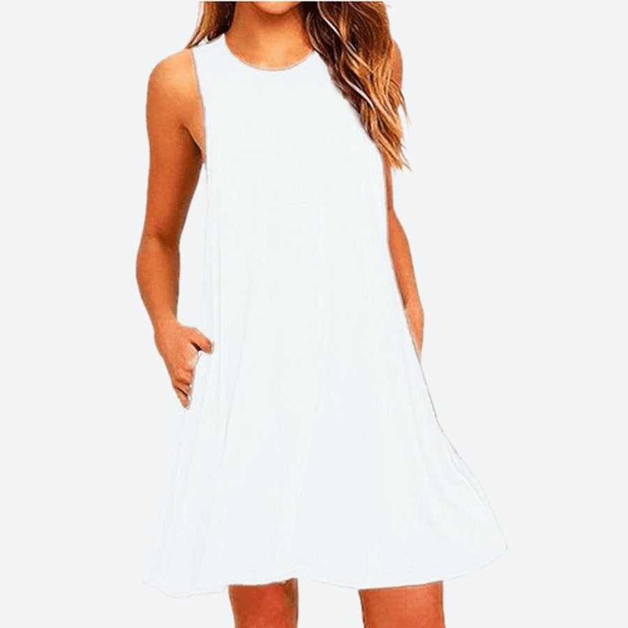 Casual Sleeveless A-Line Mini Dresses