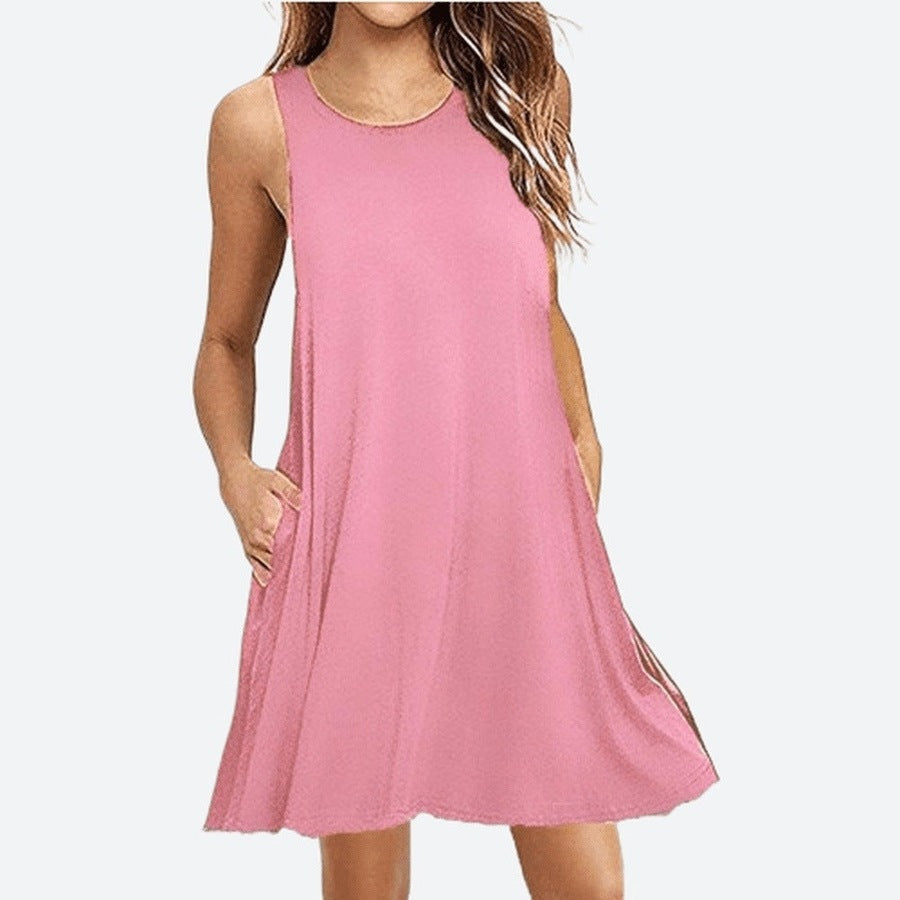 Casual Sleeveless A-Line Mini Dresses