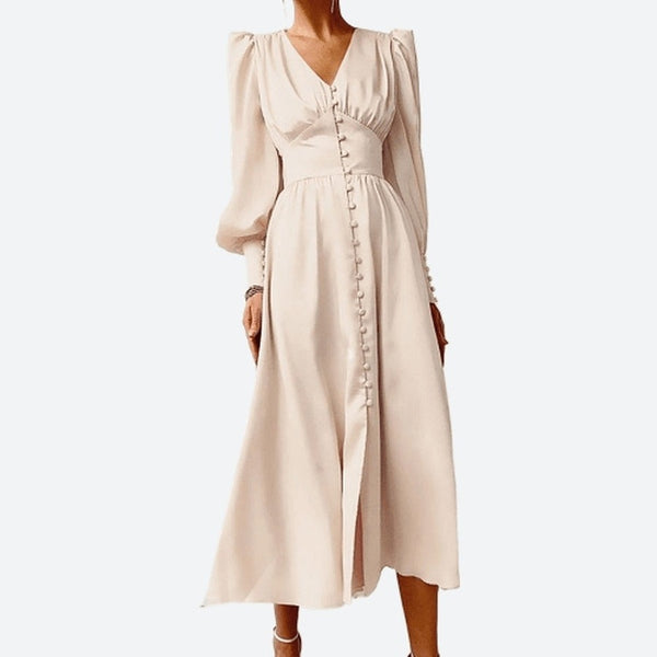 Elegant Long Sleeve Midi Dresses