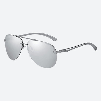 Polaroid Rimless Mirror Sunglasses