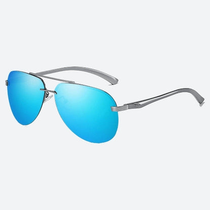 Polaroid Rimless Mirror Sunglasses