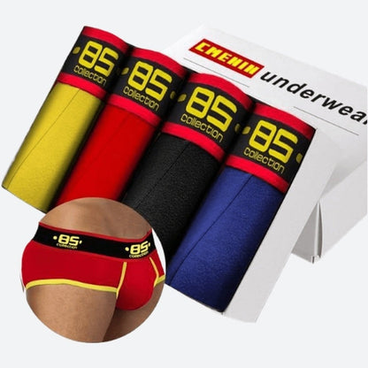 Sporty Numbered Breathable Cotton Briefs