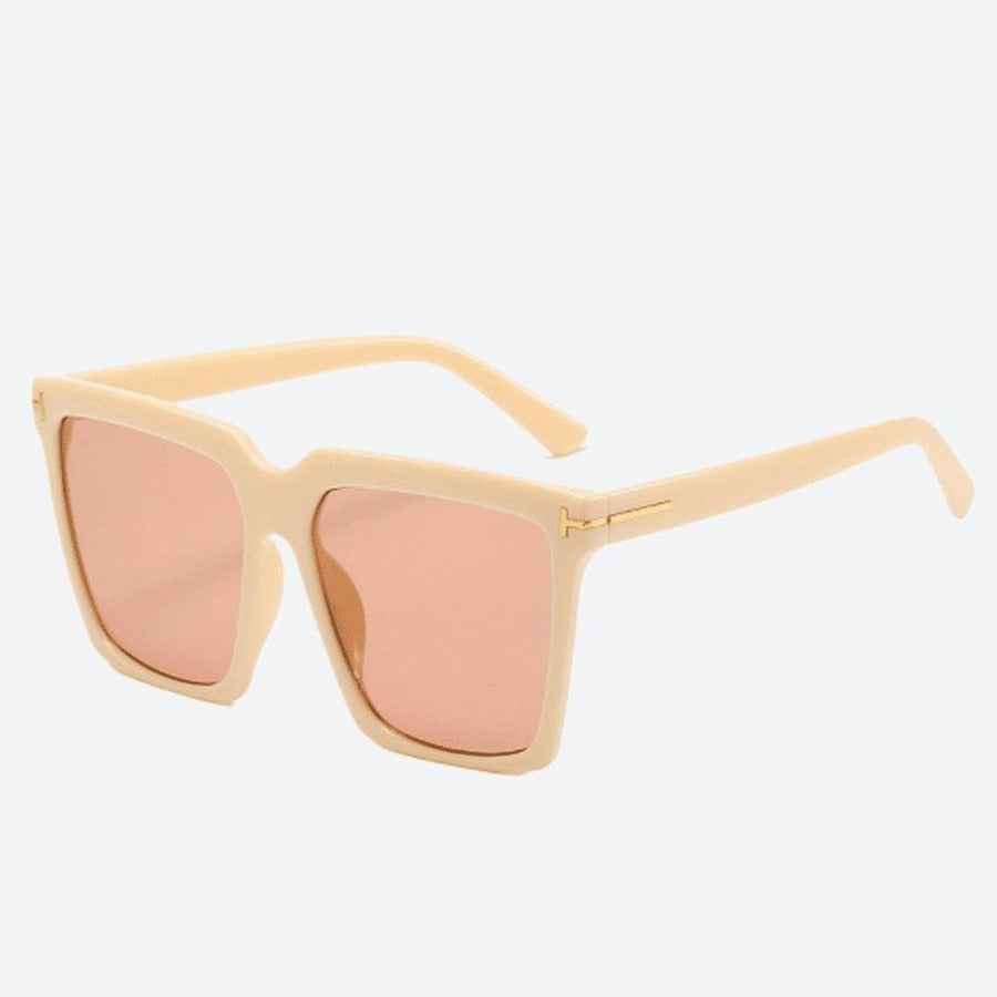 Square Plastic Frame Gradient Sunglasses