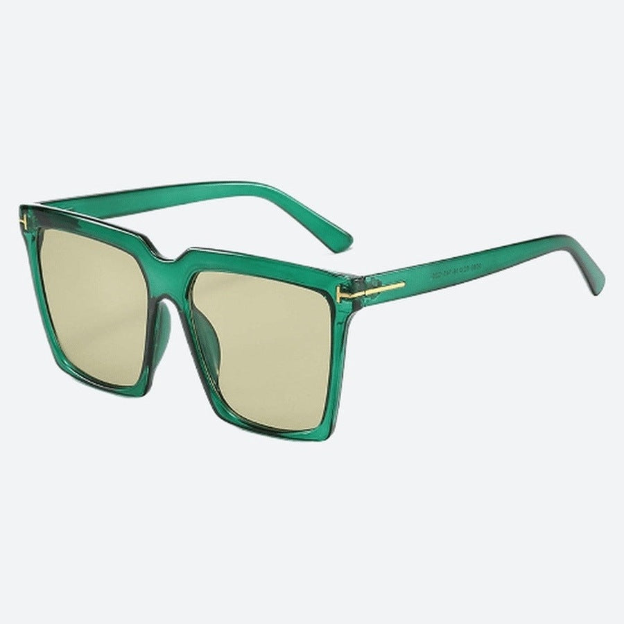 Square Plastic Frame Gradient Sunglasses