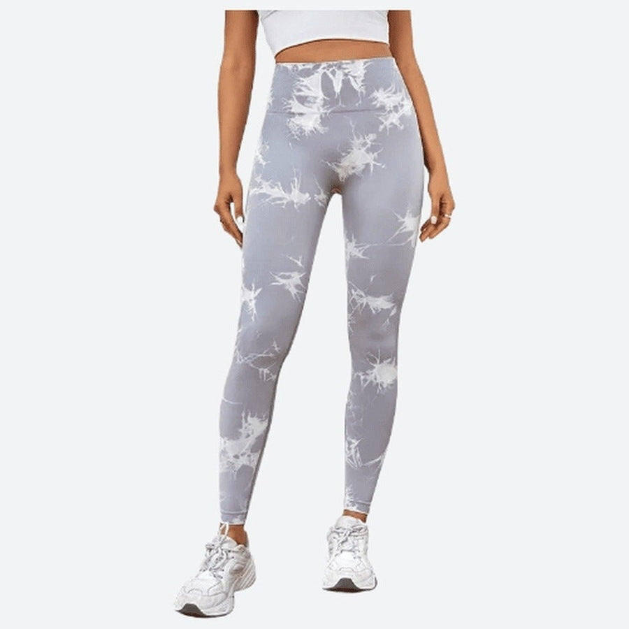 Stylish High-Waist Tie-Dye Leggings