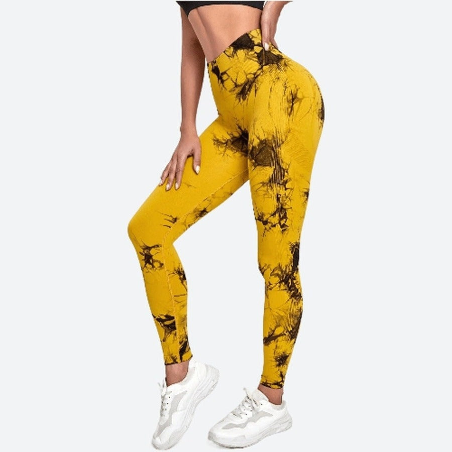 Trendy Ankle-Length Tie-Dye Leggings