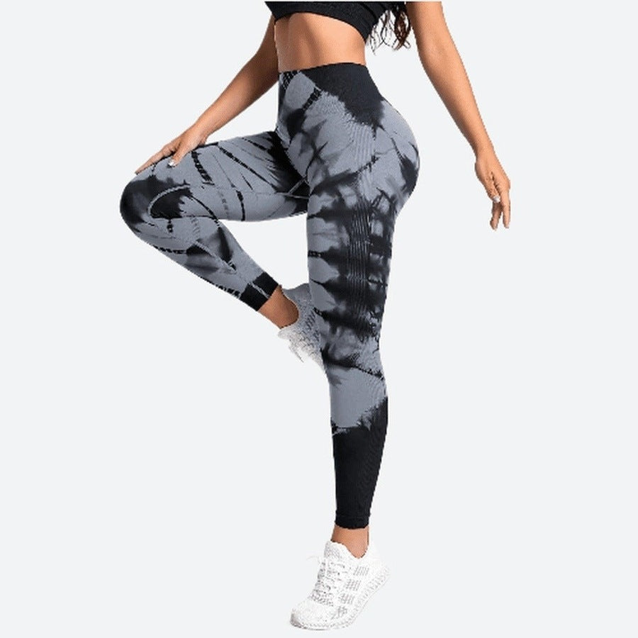 Vibrant High-Waist Tie-Dye Leggings